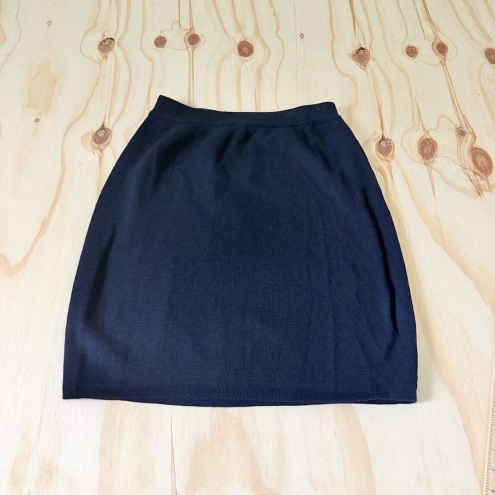 Valerie Stevens Vintage Women's 100% Pure Merino Wool Pencil Skirt Petite Large
